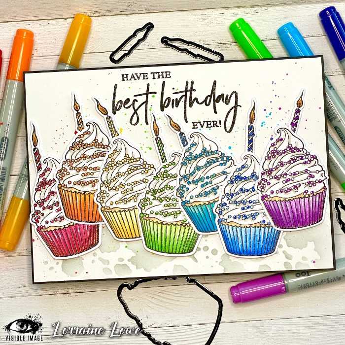 cupcakes birthday card